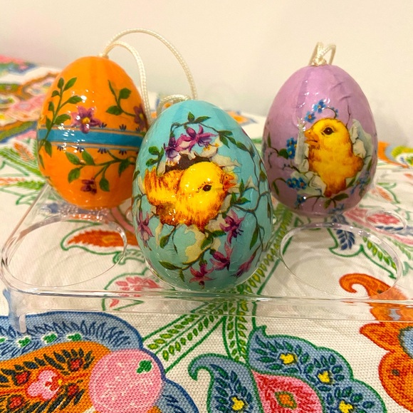 Other - Set 7 Vintage Spring Egg Ornaments